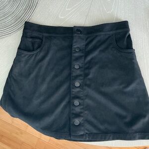 Express suede mini skirt